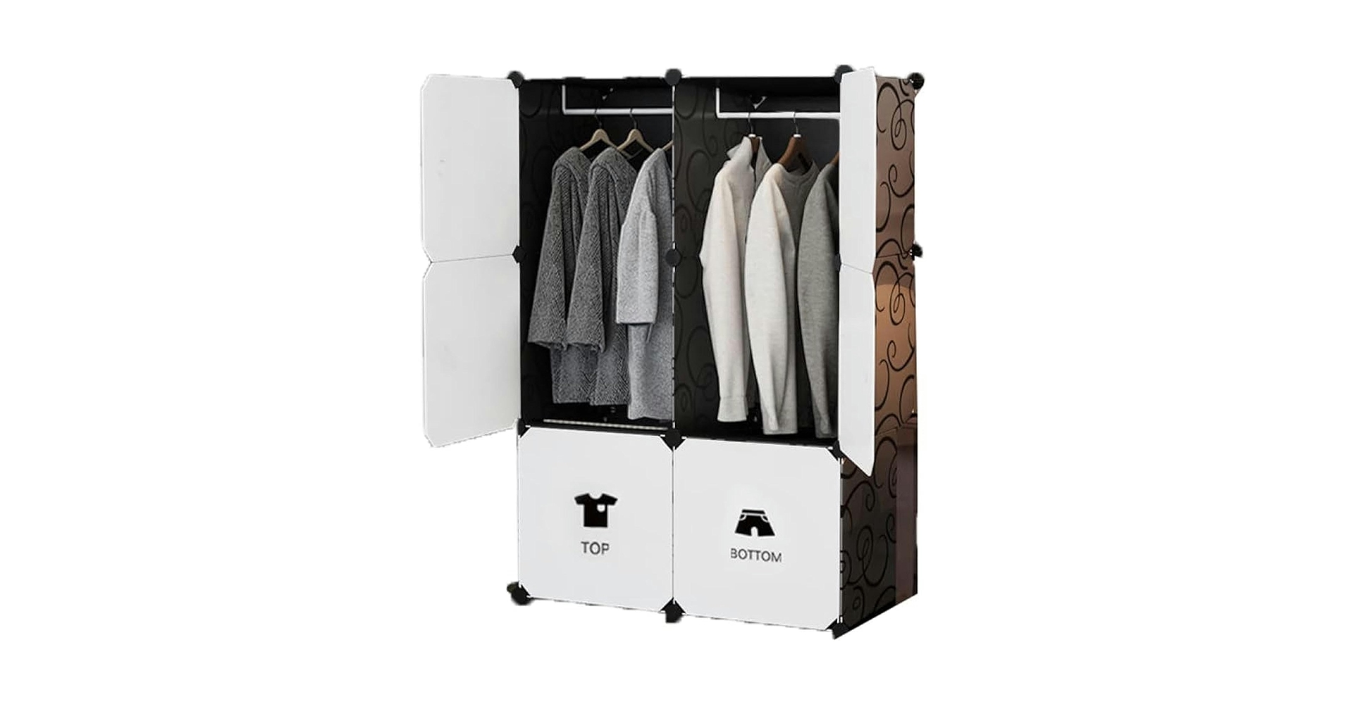 【新品未使用】ワードローブ 棚 収納ボックス ロッカー 2人用 鍵付き 収納ボックス キャビネット ワードローブ